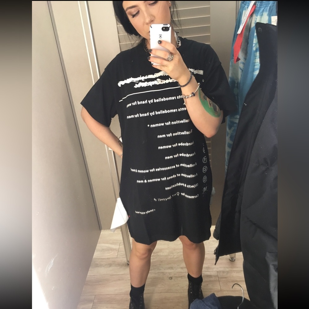 Black Graphic T-Shirt Mason Margiela
